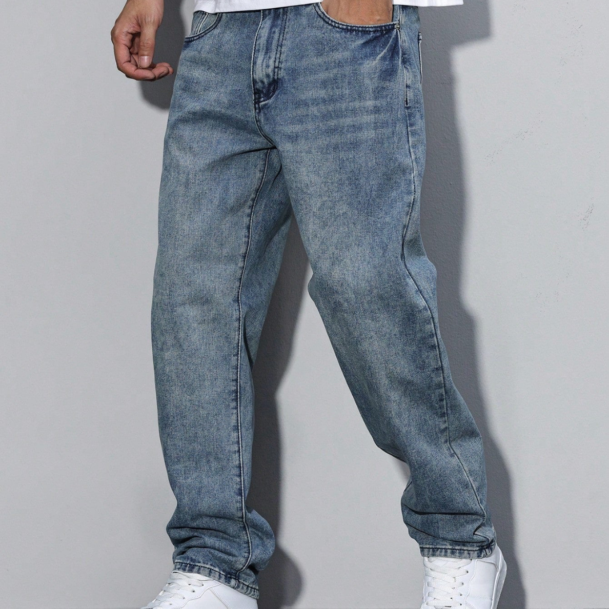 Męski Jeansy Baggy | Szeroka Nogawka