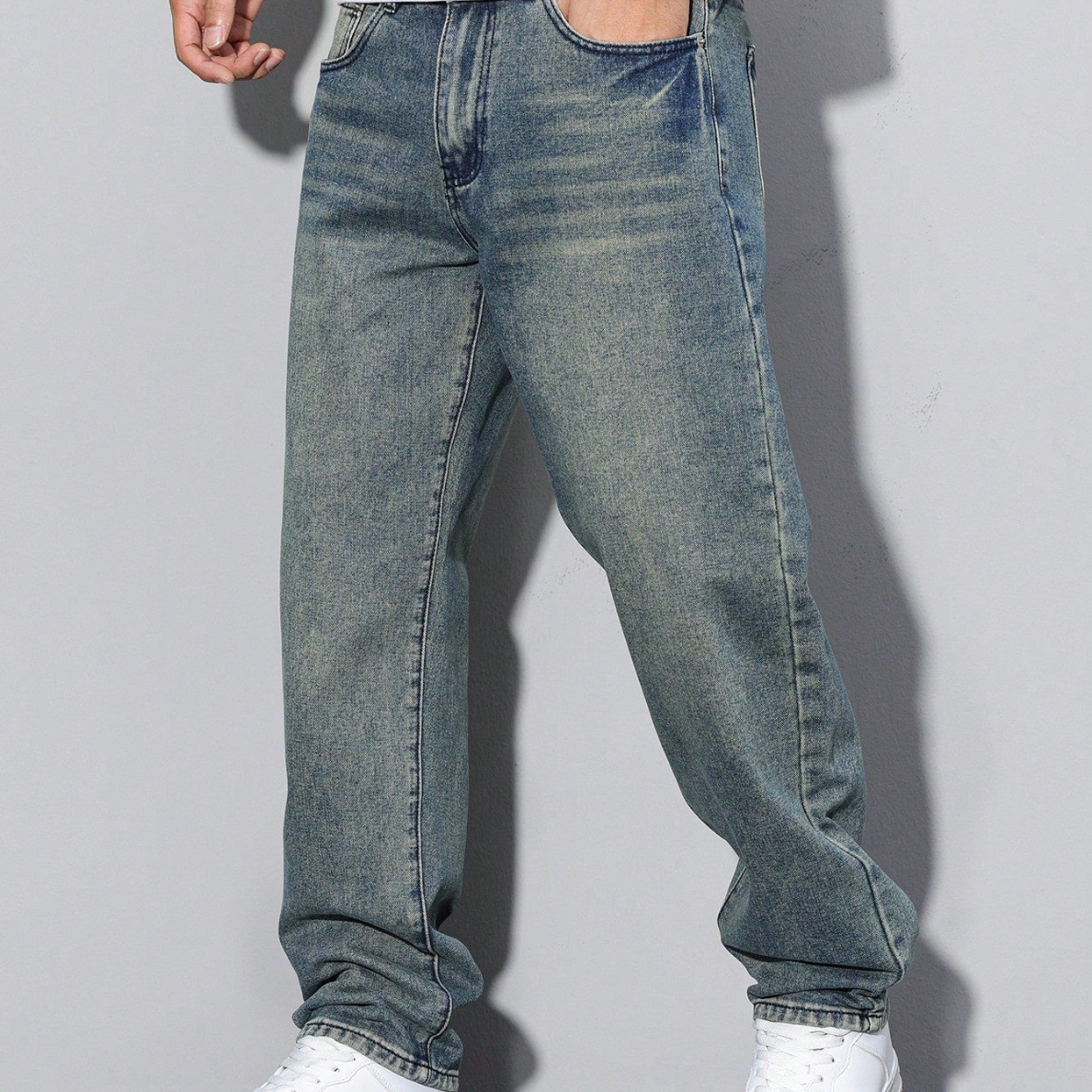 Męski Jeansy Baggy | Szeroka Nogawka