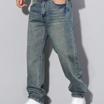 Męski Jeansy Baggy | Szeroka Nogawka