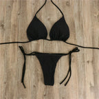 Damskie Seksywne Bikini O Wysokim Pasie | Letnie