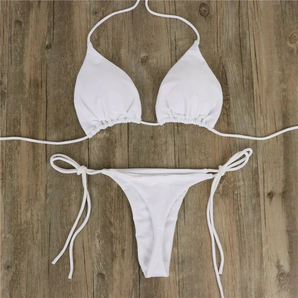 Damskie Seksywne Bikini O Wysokim Pasie | Letnie
