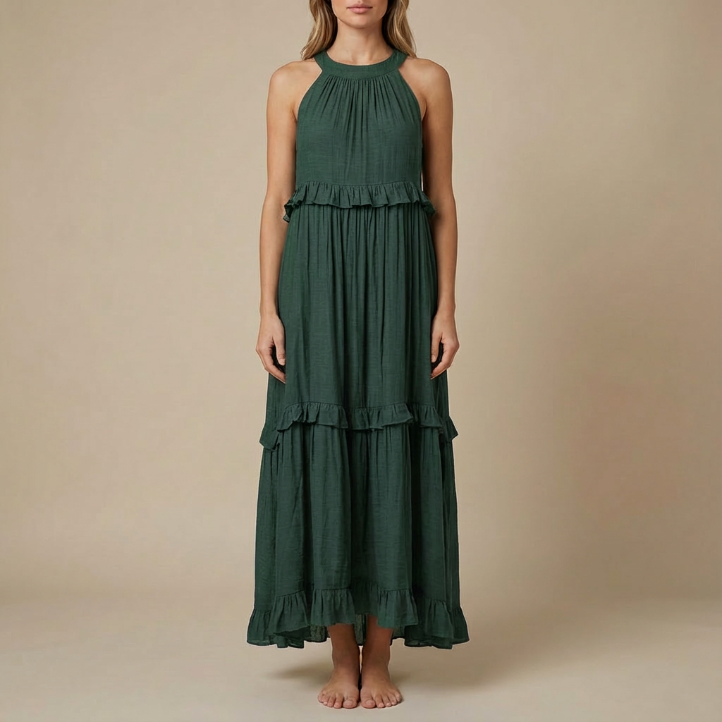 Damska Letnia Ślubna Sukienka Gościa | Maxi