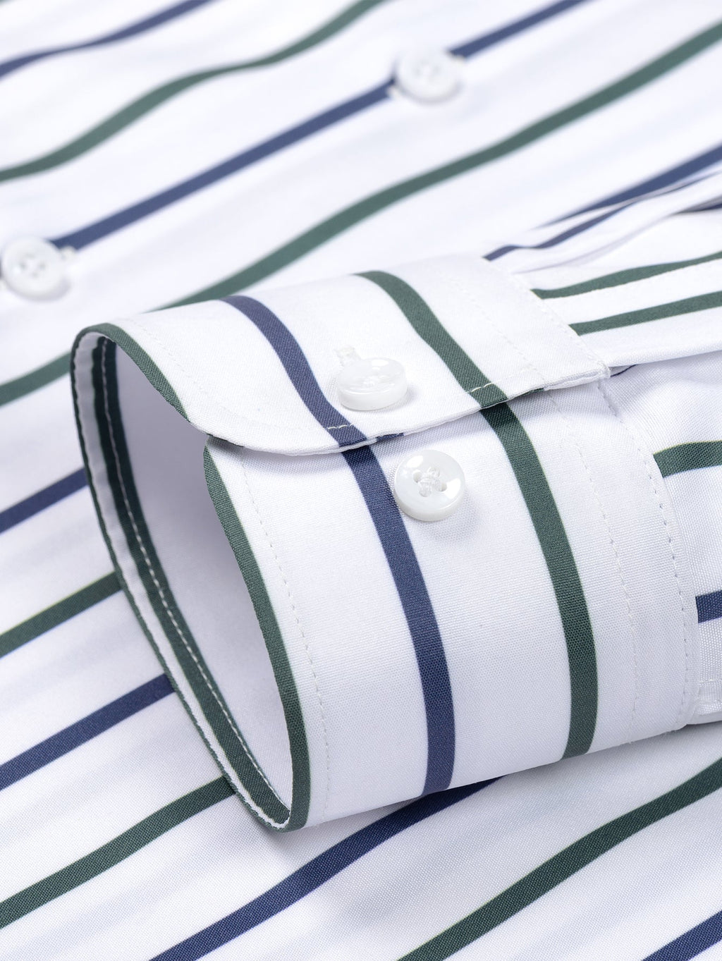 Męska Formalna Koszula W Paski | Długi Rękaw