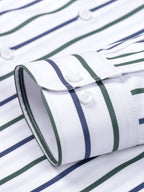 Męska Formalna Koszula W Paski | Długi Rękaw