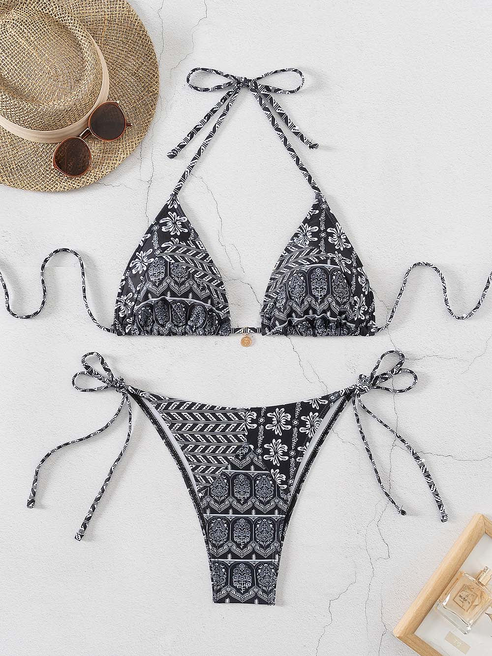Damskie Bikini O Wysokim Pasie | Letnie