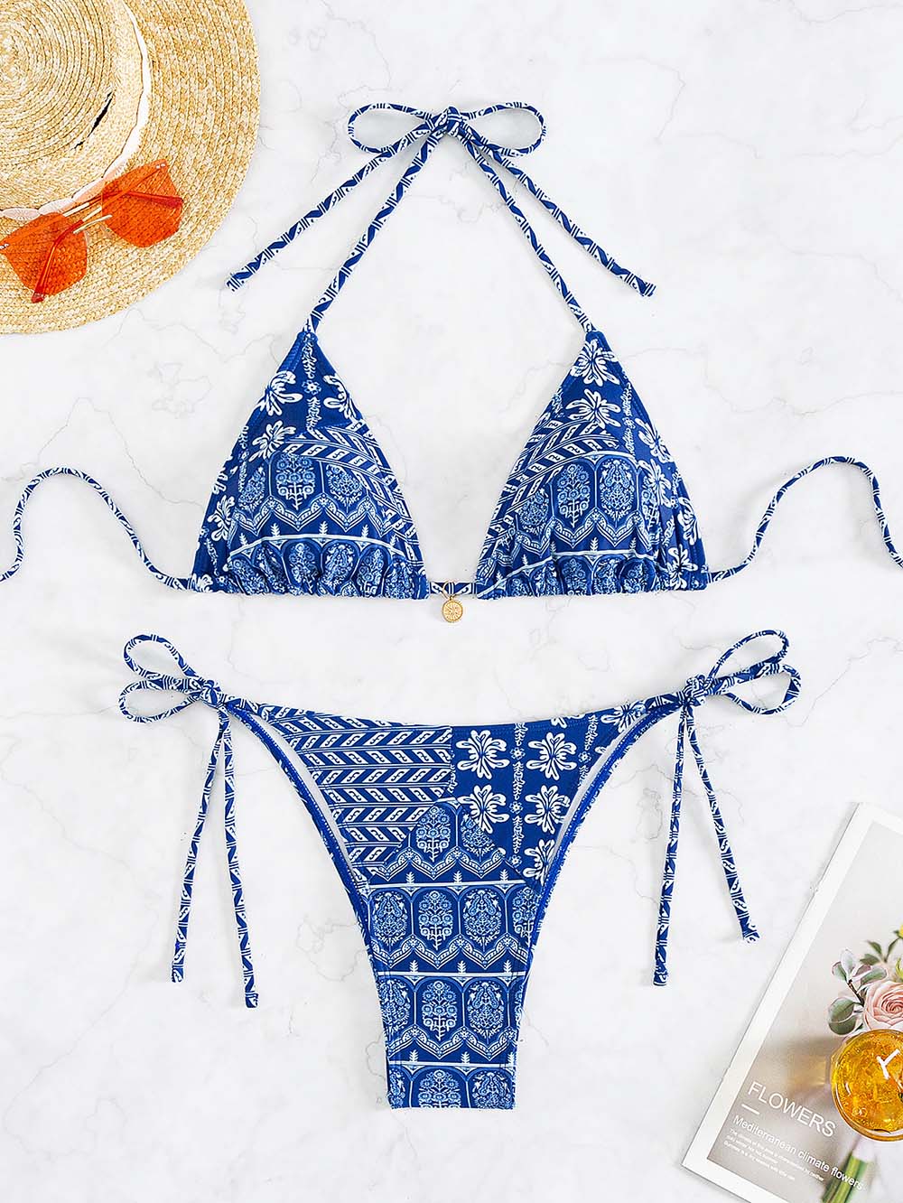 Damskie Bikini O Wysokim Pasie | Letnie