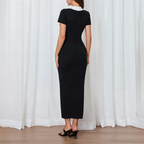 Damskie Formalna Koszulowa Suknia | Midi