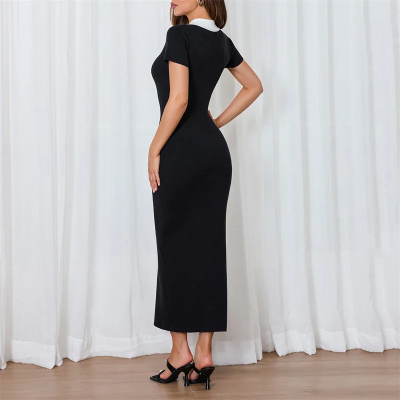 Damskie Formalna Koszulowa Suknia | Midi