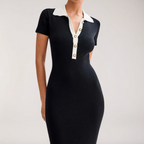 Damskie Formalna Koszulowa Suknia | Midi