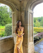 Damska Sukienka Gościa Ślubnego Z Falbanami | Maxi