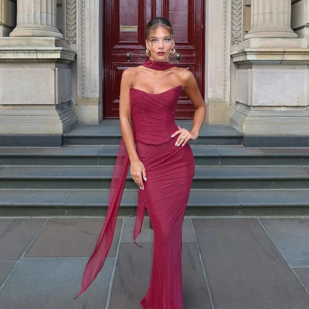 Damska Sukienka Gościa Weselnego | Długa