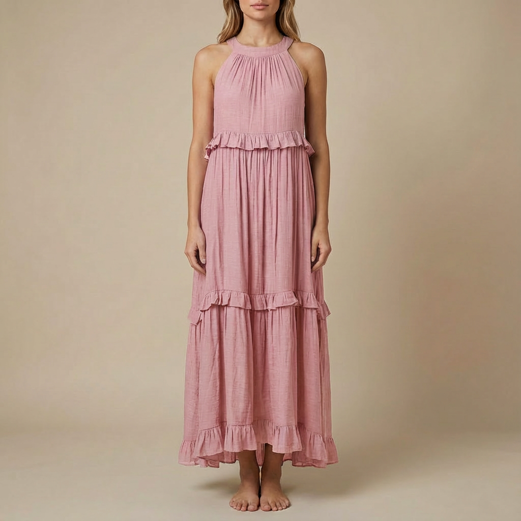 Damska Letnia Ślubna Sukienka Gościa | Maxi