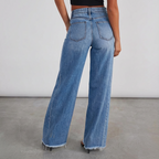 Damska Robocze Dżinsy | Szeroka Nogawka