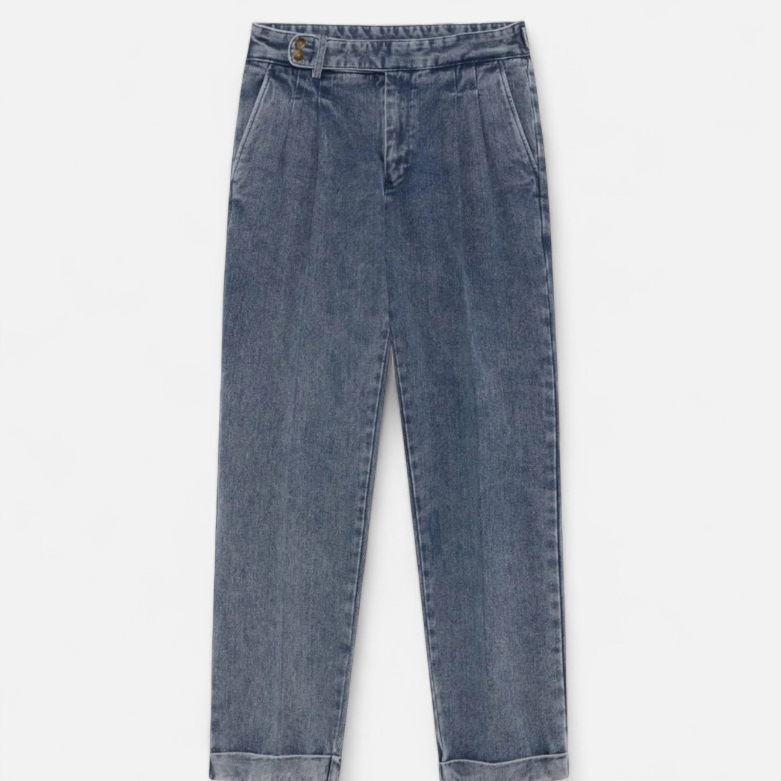 Męskie Vintage Jeansy Spodnie | Proste Nogi