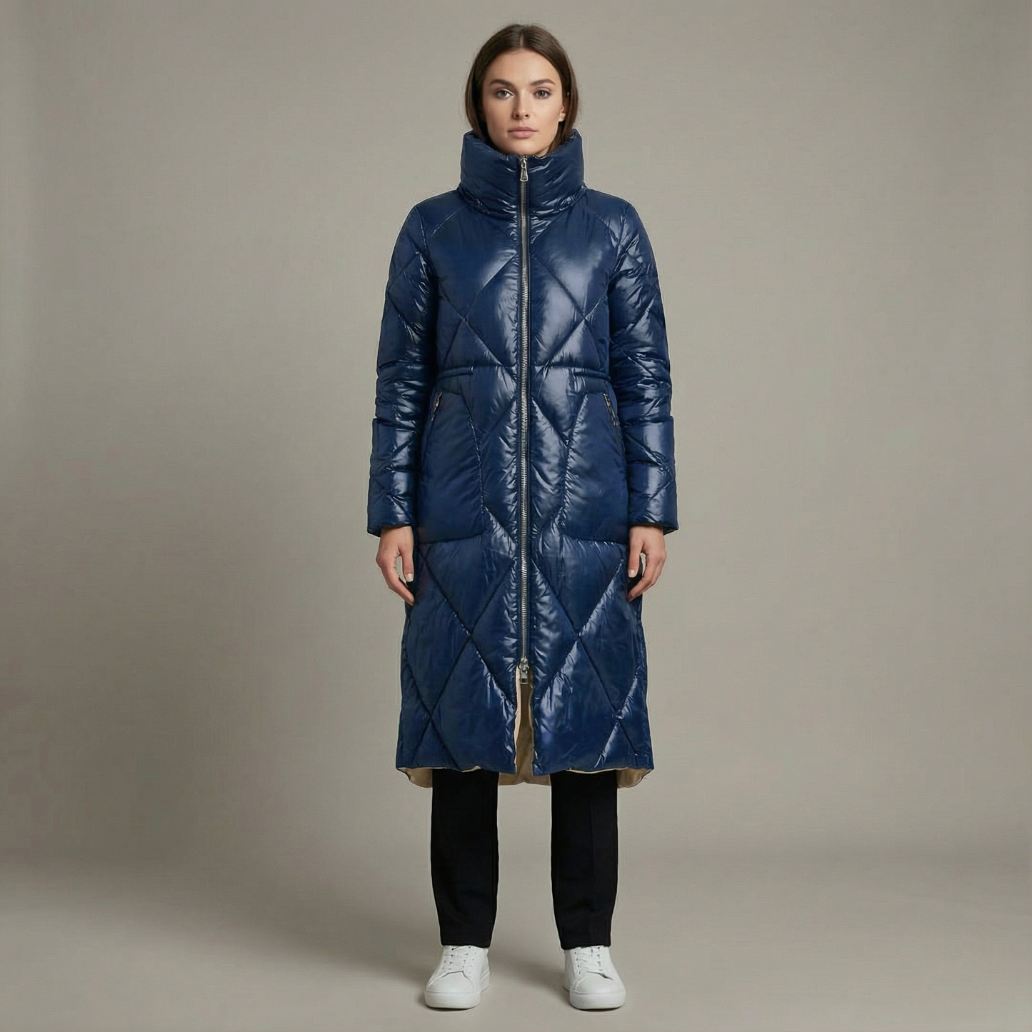 Damski Zimowy Płaszcz | Długi