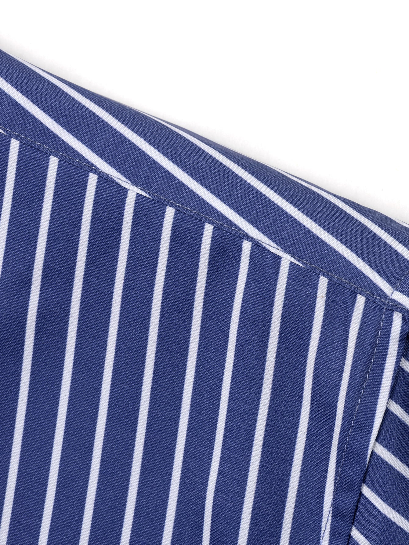 Męska Koszula W Paski Z Długim Rękawem | Regularny Krój