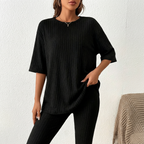 Damska Długa Bluza Kapturem | Dzianinowa