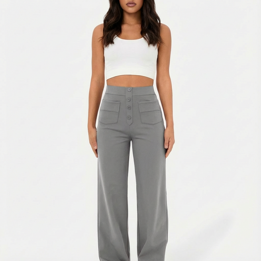 Damski Robocze Spodnie | Wysoko Osadzone