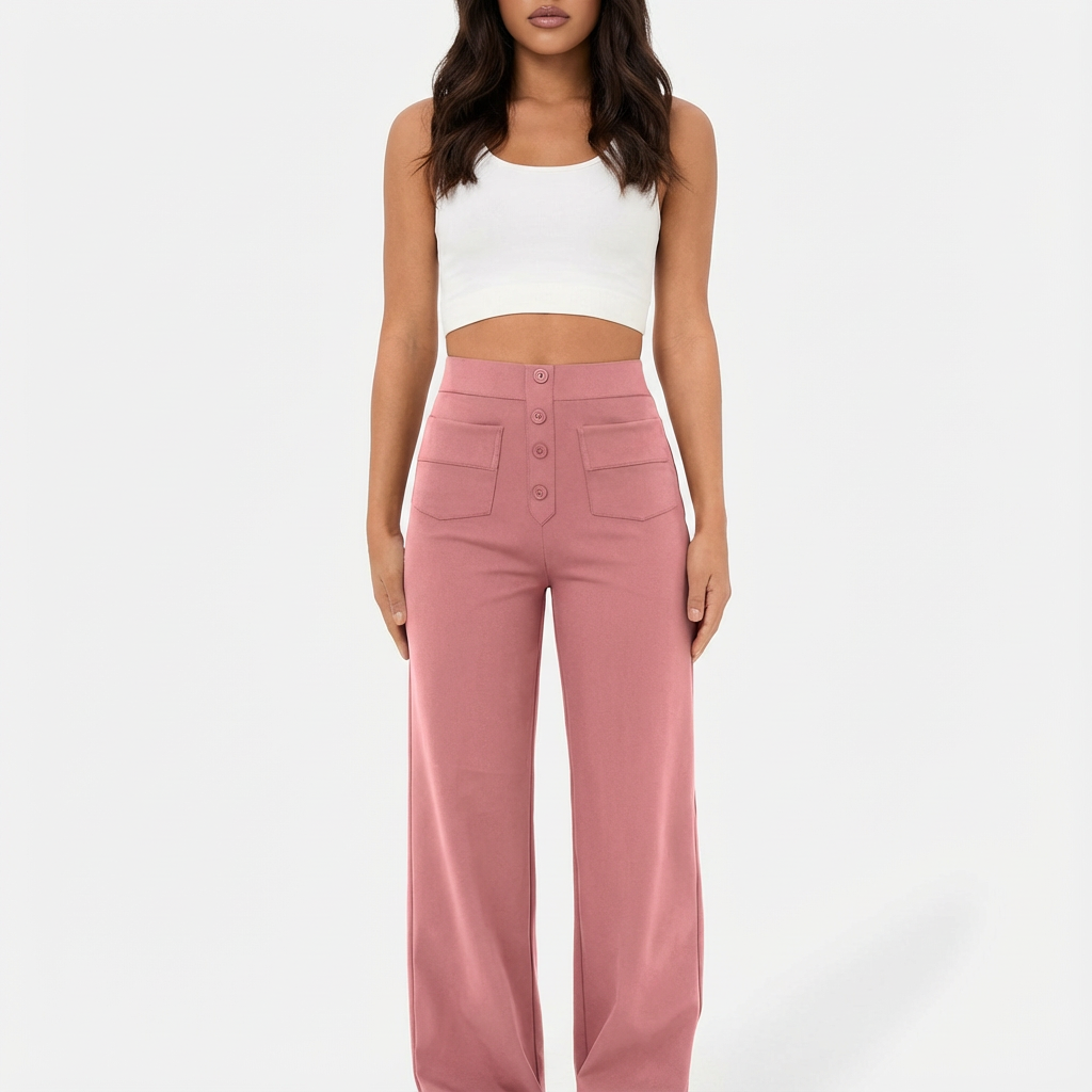 Damski Robocze Spodnie | Wysoko Osadzone