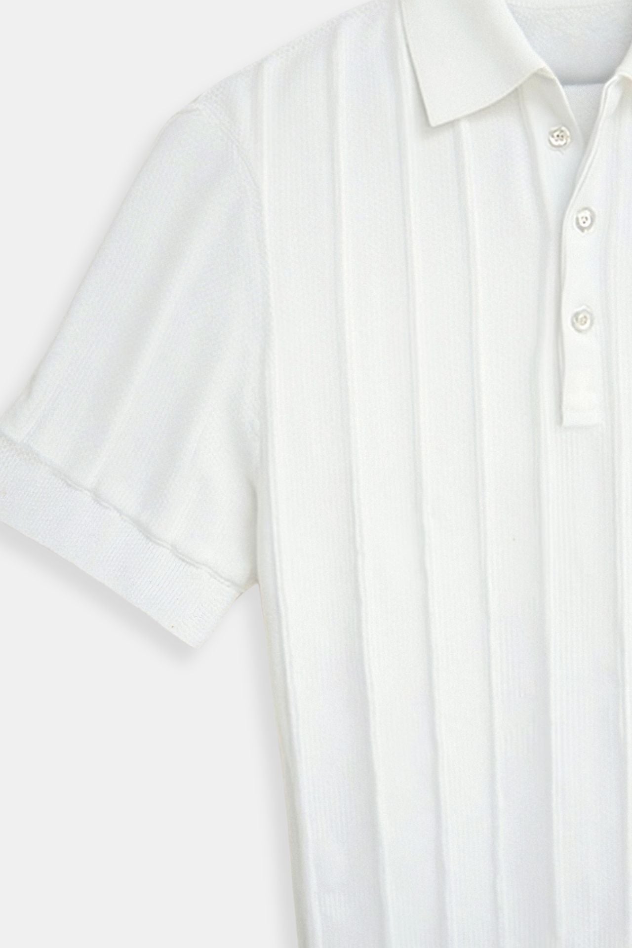 Męska Pasiaste Koszulka Polo Casual | Dzianinowa
