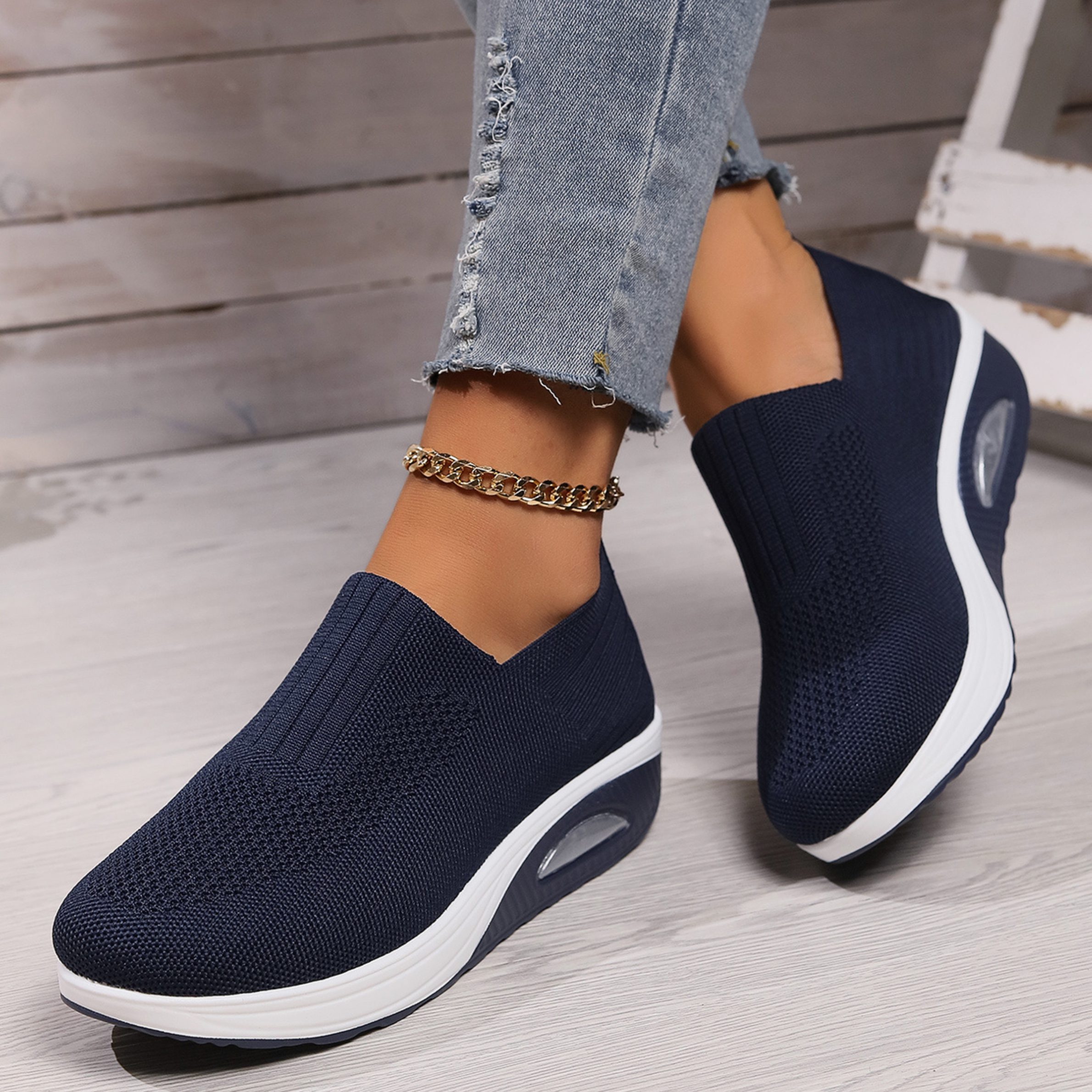 Damskie Wsuwane Trampki | Platforma