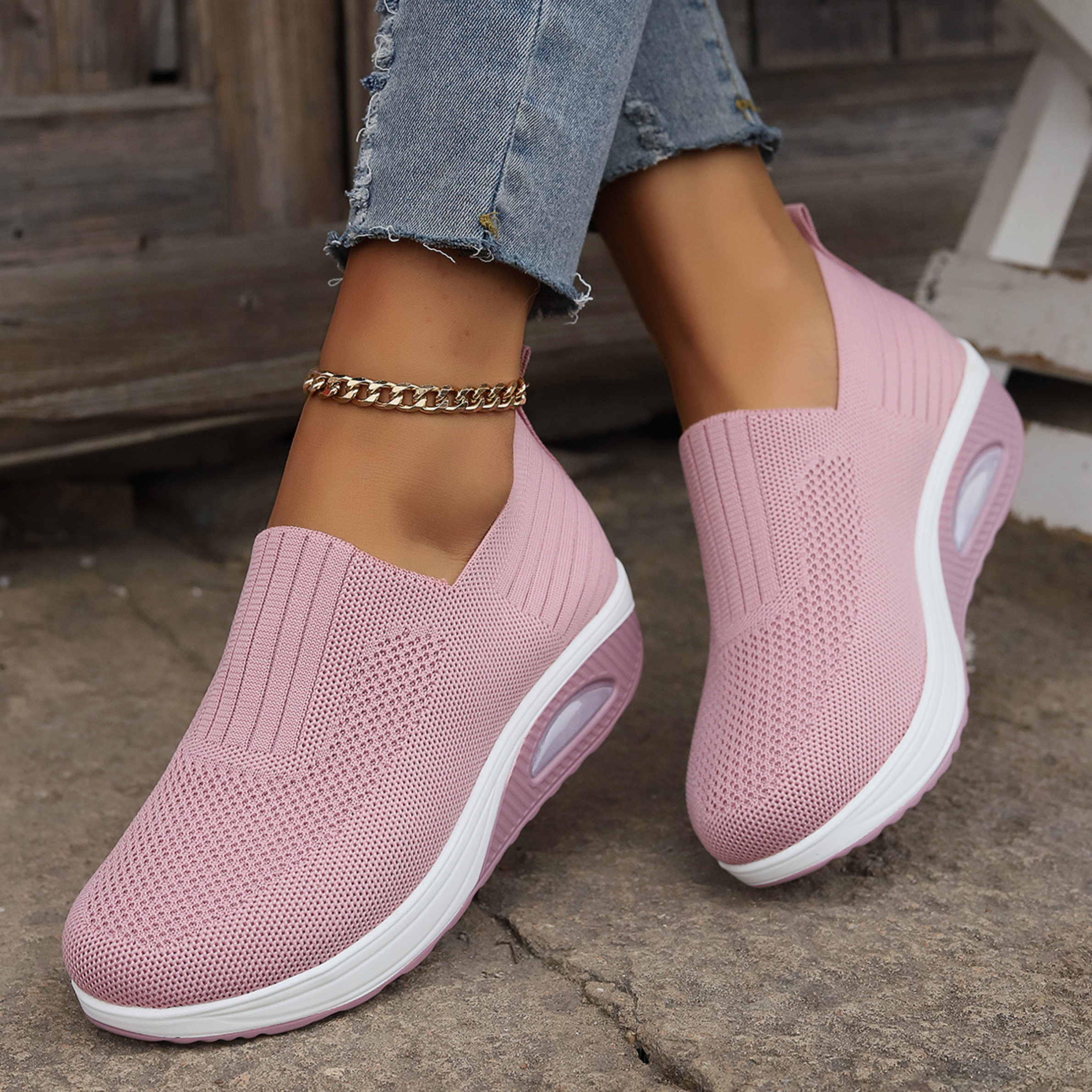 Damskie Wsuwane Trampki | Platforma