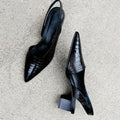 Damskie Szpiczaste Czółenka | Slingback