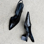 Damskie Szpiczaste Czółenka | Slingback