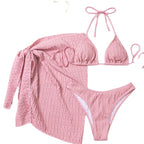 Damskie Top Bikini & Spódnica Owijana | Strój Kąpielowy
