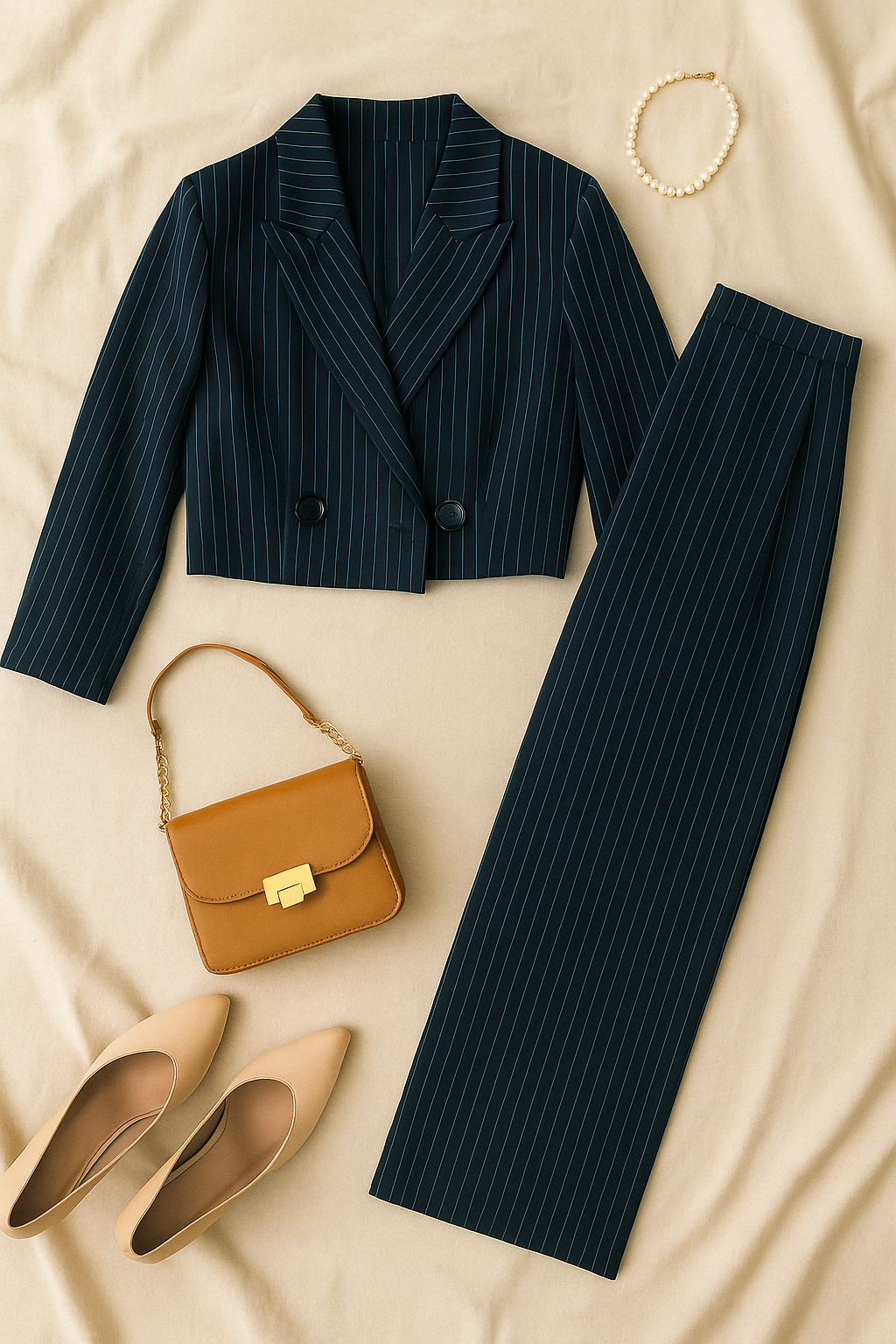 Damskie Skrócona Żakiet & Spodnie | Zestaw