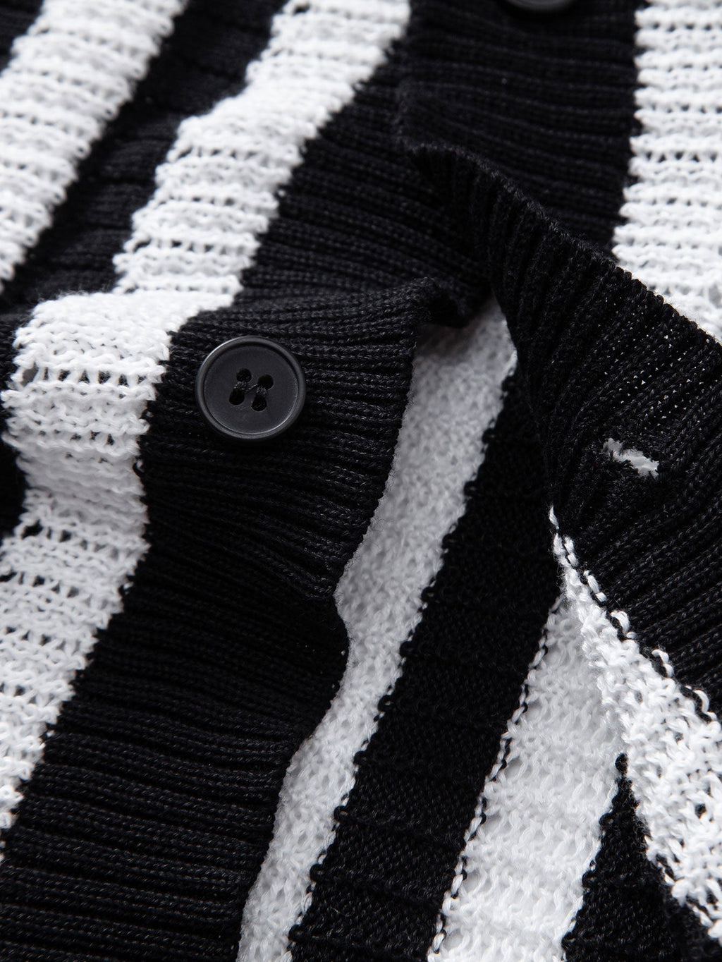 Męski Komplet Koszula Szydełkowa W Paski & Spodnie | Komplet