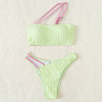 Damskie Seksywne Bikini O Wysokim Pasie | Strój Kąpielowy