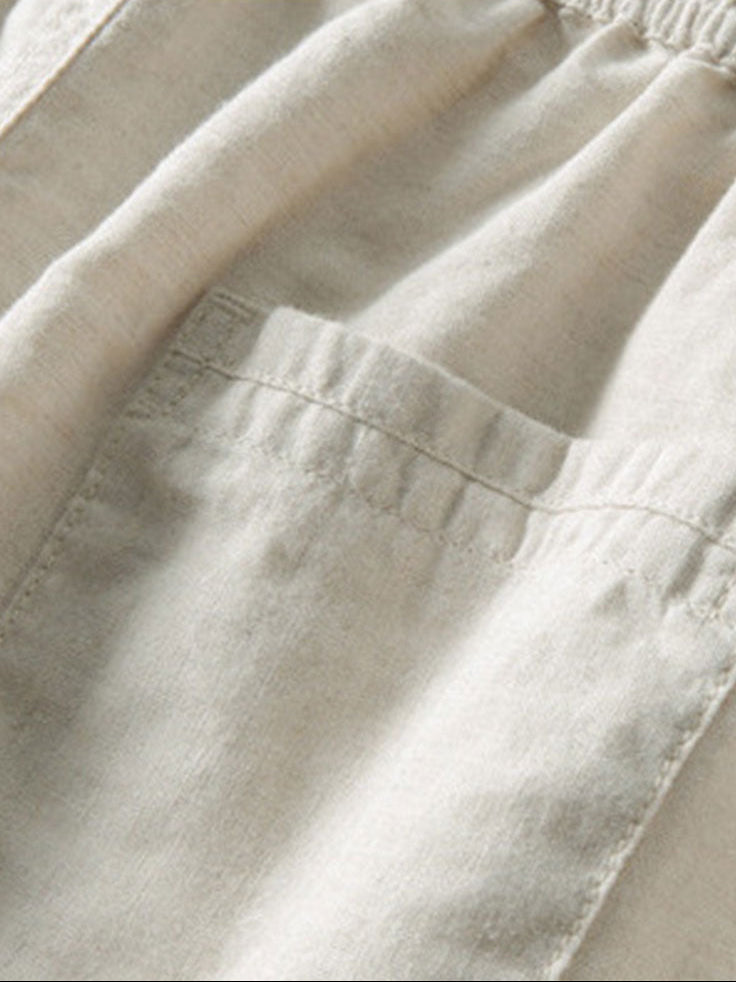 Męski Letni Długi Zestaw | Koszula & Spodnie