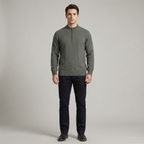 Męski Sweter Dzianinowy | Zamek Pod Szyją