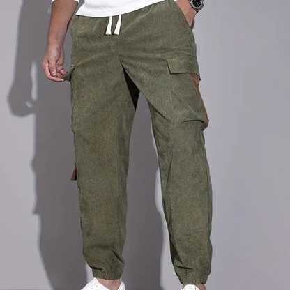 Męski Spodnie Cargo | Szeroka Nogawka