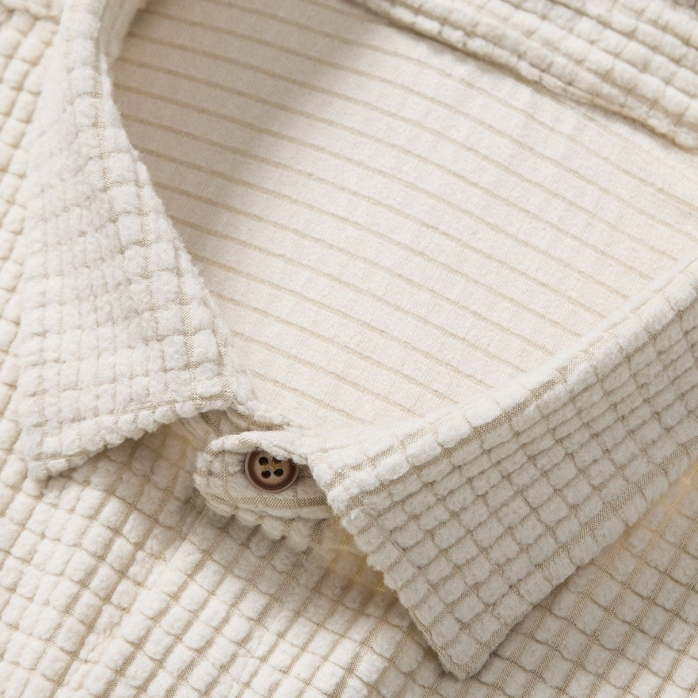 Męski Dwuczęściowy Komplet Wafelkowy | Casual