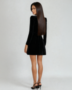 Damska Sukienka Gościa Ślubnego Z Dekoltem Kwadratowym | Mini