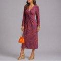 Damska Sukienka Boho Kwiatowa | Midi
