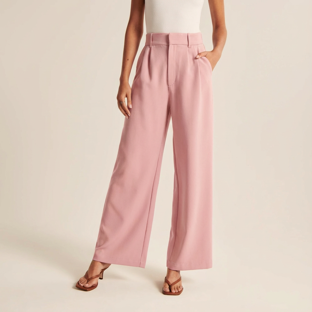 Damska Spodnie Robocze | Szeroka Nogawka