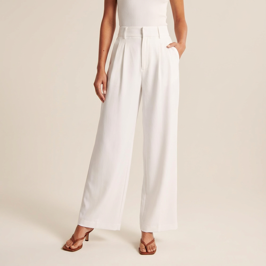 Damska Spodnie Robocze | Szeroka Nogawka