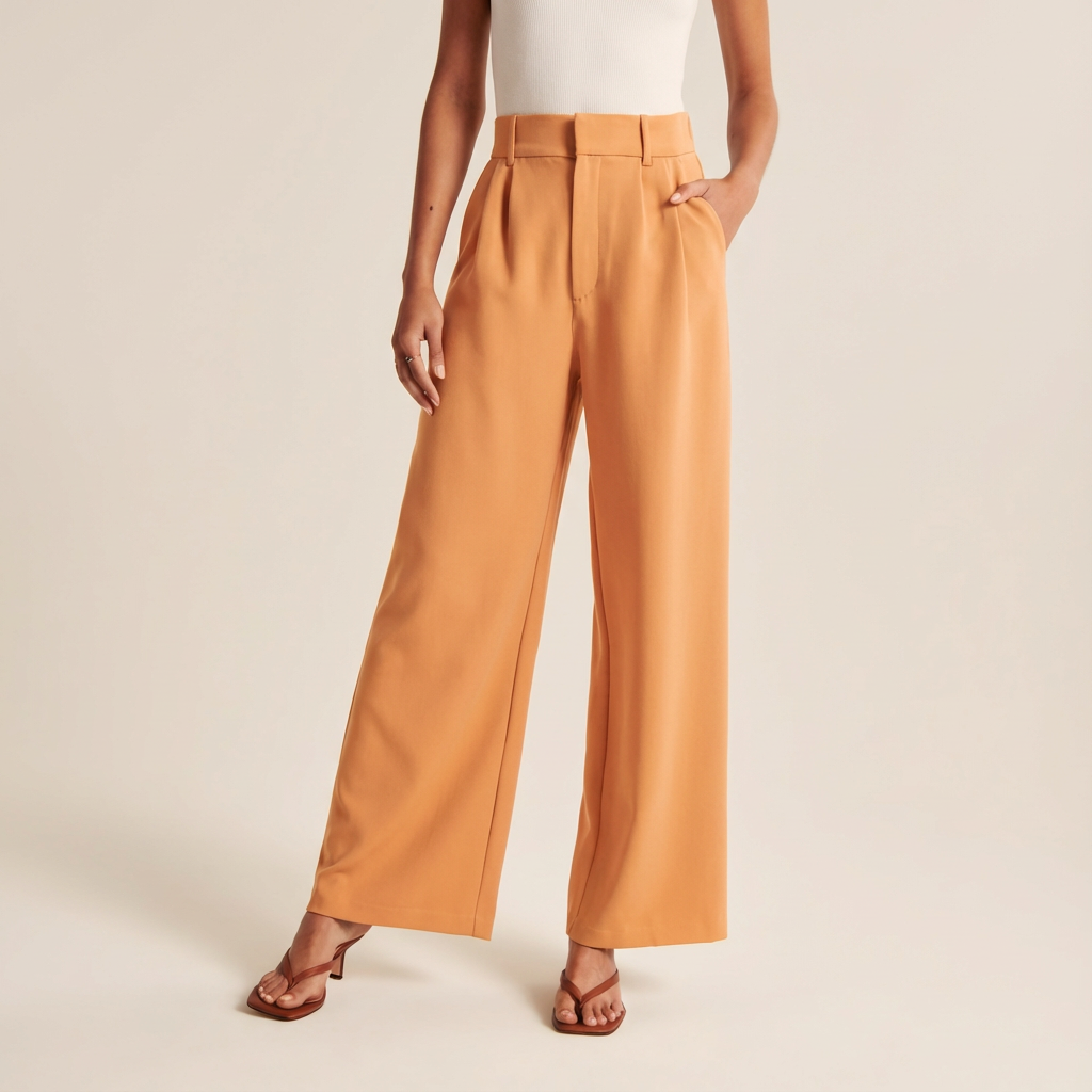 Damska Spodnie Robocze | Szeroka Nogawka